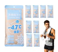 Cooling Towels - Quick Drying Body Wipes, Refreshing Rag Set For Gym | 9.8x27.5 Inch | Instant Cold Soothing Wipes | 9 Pack Polyester Towels For Fitness, Travel, Sports