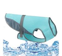 Cooling Vest Canine Apparel - Heat Relief Wear for Summer Adventures | Polyester Mesh Fabric with Evaporative Technology, UV Shield Coverage, Adjustable Buckle Design, Outdoor Walking Hiking Beach