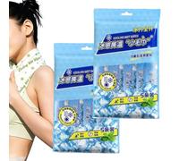 Cooling Wipes - 10-Pack Reusable Instant Chill Cold Towels for Gym and Spor