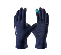 COOLJOB Guantes cálidos de invierno para hombres y mujeres, guantes térmicos de punto con pantalla táctil, puntos de silicona antideslizantes, correr, conducir, ciclismo, senderismo, tamaño mediano
