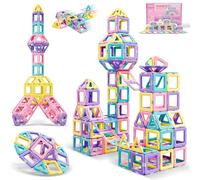 COOLJOY Bloques de Construcción Magnéticos 40 Piezas, Construcciones Magnéticos Niños Educativos Juguetes, Bloques Construccion Niños para Niños y Niñas de 3 4 5 6 7 Años
