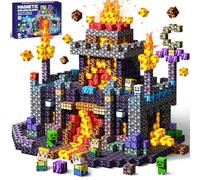 COOLJOYA Bloques Magneticos Construccion Niños- 150 Piezas Juego Construcciones Magneticas con Piezas Magneticas, Bloques Construccion Niños Educativo Montessori para 3 4 5 6 7 8 9 10 Años