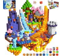 COOLJOYA Bloques Magneticos Construccion Niños, 150 Piezas Magneticas niños, 3D Construcciones Magneticas Juguete Creativo Montessori para Niños 3 4 5 6 7 8 9 10 Años Pulgadas