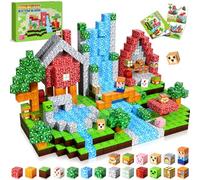 COOLJOYA Bloques Magneticos Construccion Niños,Juego Construcciones Magneticas con Piezas Magneticas, Bloques Construccion Niños Educativo Montessori para 3 4 5 6 7 8 9 10 Años Camión