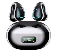 CoolJumper Auriculares Inalámbricos Bluetooth 5.4, Audifonos Deportivos Abiertos con Clip y Cancelación de Ruido ANC, 40H de Reproducción, Open-Ear Auriculare Conducción Ósea, Hi-Fi, IPX7