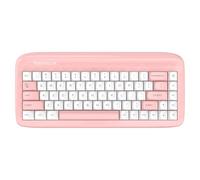 CoolKiller VIVID67 Teclado Mecánico de Aluminio con Acabado Piano, Gasket Mount, Hot-Swappable, RGB Personalizable, Bluetooth/2.4GHz/USB-C, Teclado Inalámbrico 65% para Windows/Mac - Cotton Candy