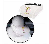 CoolKo Car Headrest Neck Pillow Support Memory Foam Ergonomic Design Accessory for Driving Seat Fatigue Relief Compatible with Tesla Model S X 3 Y & Cybertruck - 1 Piece