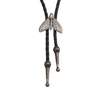 COOLLA Bolo Tie - Corbata de piel de vaquero para hombre y mujer, Cuero, Sin piedra preciosa