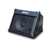 Coolmusic amplificador de guitarra acústica portátil de 40 W con entrada de micrófono, Bluetooth integrado, batería recargable con rendimiento de hasta 8 horas