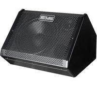 COOLMUSIC Amplificador para Batería Electrónica 80W, Altavoz para Teclado y Drum Monitor con Bluetooth, Entrada AUX, 2 Canales, Ecualizador de 3 Bandas y DI out para Ensayo, Directo y Casa