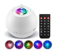 COOLNIGHT - Máquina de sonido de ruido blanco y proyector de atmósfera espectral, 30 sonidos calmantes de música pura y naturaleza, electrónica de consumo premium para ayuda al sueño altavoces