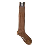 Coolorfool 1 par de calcetines a la rodilla - calcetines altos - hombre - hilo de Scocia Premium - fino 100% algodón Avellana T43/45