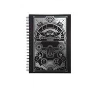 Coolpack 60053PTR, B5 Spiral note book, 100 sheets, check, Disney 100 Black Collection Silver Mandalorian