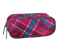 Coolpack 77101CP, Estuche escolar CLEVER CRANBERRY CHECK, Multicolor