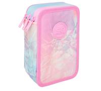 CoolPack Estuche XXL de 3 compartimentos, estuche escolar triple, estuche para niñas, estuche para niñas, estuche de 44 piezas, estuche de 3 pisos, cosmonauta, Multicolor., Estuche para