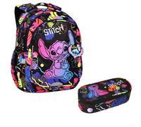 CoolPack Jerry mochila escolar 19 L negra + estuche Campus Stitch