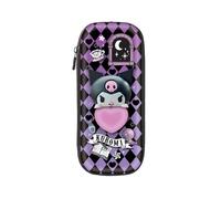 CoolPack Sanrio - Estuche 3D antiestrés Eva - Estuche plegable con solapa separadora, negro, púrpura, Kuromi