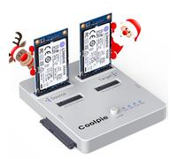 Coolpie Duplicador NVMe/SATA 3 en 1: USB 3.2 Gen 2x2, Aluminio, Plateado