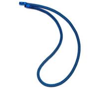 COOLSTEELANDBEYOND Acero Inoxidable Azul Dobles Enlace Franco Cadena Barbada Collar de Hombre, 7MM Ancho 60CM Largo, Pulido