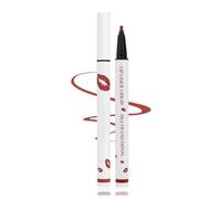 Coolstory Longwear Liquid Lip Liner, 2-in-1 Waterproof Longwear Liquid Lip Liner, Liquid Lip Liner Pen, Matte Lip Stain Marker, Quick-Drying Long-Lasting Matte Liquid Lipstick (01 DARK RED)