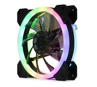 Cooltek Silent Fan 120 RGB, 120 x 120 x 25 mm, 1200 RPM, 20,0 dB (A), 61,2 m³/h, iluminación RGB, rodamiento hidráulico, 3 Pines, Cabezal RGB de 4 Pines, Compatible con Aura.