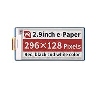 Coolwell 2.9inch E-Paper E-Ink Display Module (B) Hat For Raspberry Pi Pico, 296×128 Pixels,SPI Interface, Red/Black/White Three Color, Directly Plug