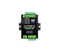 Coolwell 4-Ch RS485 to RJ45 Ethernet Serial Server 4 Channels RS485 Independent Operation Modbus Gateway with POE Function Industrial Isolated Serial Module Bi-Directional Transmission
