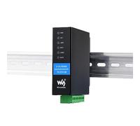 Coolwell Industrial 2-Ch RS485 to RJ45 Ethernet Serial Server Dual ETH Ports Dual Channels RS485 Independent Operation Bi-Directional Transparent Transmission
