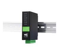 Coolwell Industrial Serial Module 2-Ch RS485 to RJ45 Ethernet Serial Server DUal ETH Ports POE Network Port Bi-Directional Transparent Transmission