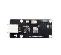 coolwell Placa PCIe a Gigabit ETH (C) para Raspberry Pi 5 PCIe a RJ45 módulos compatibles con Raspberry Pi OS Driver Free with Acrylic Mounting Plate