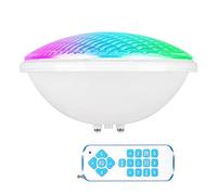 COOLWEST 54w iluminación de piscina led, luz submarina RGB iluminación de estanque LED multicolor, PC impermeable 12v AC/dc, con control remoto, adecuado para acuarios, piscinas o Spa