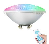 COOLWEST RGB Luces de la piscina LED 18W PAR56 Iluminación de piscinas con Control Remoto 12V AC/DC, Luminarias subacuáticas IP68 impermeables Reemplazar bombillas halógenas de 150W