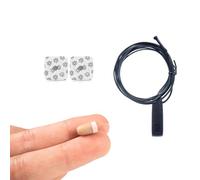 CooMax Pinganillo Bluetooth Movil Oculto Inalambrico VIP Pro Auriculares Invisibles Microfono Examenes - Mini Auricular Espia Llamadas (Pinganillo VIP Pro Supermini Beige Bluetooth Micrófono Cable)