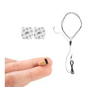 CooMax Pinganillo Oculto Inalambrico VIP Pro Auriculares Invisibles con Microfono para Examenes - Mini Auricular Espia Llamadas Movil Copiar sin Cable en Oreja (Pinganillo VIP Pro Mini + Micrófono)