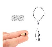 CooMax Pinganillo Oculto Inalambrico VIP Pro Auriculares Invisibles con Microfono para Examenes - Mini Auricular Espia para Llamadas con Movil Copiar sin Cable en Oreja (Pinganillo VIP Pro Supermini)