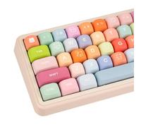 COOMICKEY Teclas PBT, 133 Teclas de sublimación de Tinte de 5 Lados, Lindas Teclas Personalizadas de Perfil Moa con Extractor de Teclas para interruptores Cherry Gateron MX Teclado mecánico para