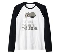 Coon Hunter El Hombre El Mito La Leyenda Camiseta Manga Raglan