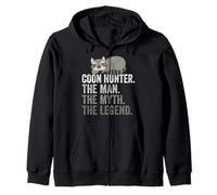 Coon Hunter El Hombre El Mito La Leyenda Sudadera con Capucha