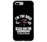 Coonhound Black And Tan Coonhound The Boss Dog Enthusiast Coonhounds Carcasa para iPhone 7 Plus/8 Plus