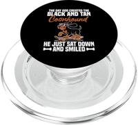 Coonhunter Pet Lover Sonrió Coonhound Negro Y Tan PopSockets PopGrip para MagSafe