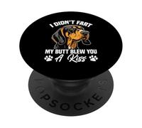 Coonhunting Dog Entusiasta Butt Sopló Coonhound Negro Y Tan PopSockets PopGrip Adhesivo