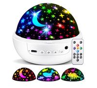 COONIGHT - Juguetes sensoriales para bebés, 93 modos de iluminación, regulable, temporizador, luces sensoriales remotas, proyector de estrellas, rotación de 360°, proyector de luz nocturna para niños