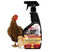 Coop Care Chick Fresh - Spray de control de olores para pollos de patio trasero. Eliminador de olor y amoníaco de gallineros y criadores. Botella de spray para aves de corral de 24 onzas, suministros