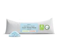 Coop Home Goods Cool+ - Almohada Corporal de enfriamiento Ajustable, 18 x 52 Pulgadas, Espuma viscoelástica de Gel refrescante y Microfibra, Almohada para Dormir de Lado y Embarazo con Funda Lavable