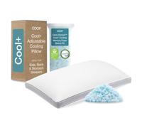 Coop Home Goods Eden Cool+ - Almohada tamaño Queen con Forma de Espuma viscoelástica con Gel refrescante, para Dormir de Espalda, Boca Abajo o de Lado, Soporte Ajustable para el Cuello para Dormir,