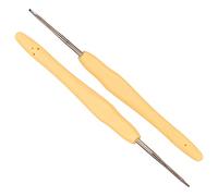 Coopay Gancho de ganchillo de 1.5 mm, paquete de 2, gancho de ganchillo pequeño para amigurumi y ganchillo fino, agujas de ganchillo de 1.5 mm, tamaño Reino Unido
