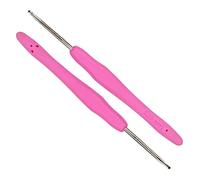 Coopay Gancho de ganchillo de 2.25 mm, paquete de 2, gancho de ganchillo pequeño para amigurumi y ganchillo fino, agujas de ganchillo 2.25 mm, tamaño Reino Unido