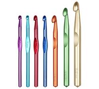 Coopay Ganchos de ganchillo grandes tamaños 6,5mm 7,0mm 8,0mm 9,0mm, 10mm más grandes 12 mm 15 mm, gancho de ganchillo para lana gruesa gancho para bolsos, alfombras proyectos de hilo voluminoso