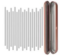 Coopay - Juego de 20 pasadores de acero inoxidable para gancho de tabla de bloqueo, accesorios de tensor Granny Square - Broches lisos para ganchillo y proyectos de punto