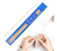Coopay Juego de 5 agujas de bambú de 2,5 mm, 20 cm de longitud, agujas de tejer para calcetines, bufandas, gorros, mascotas, suéteres, calcetines de punto para principiantes, agujas de calcetines de